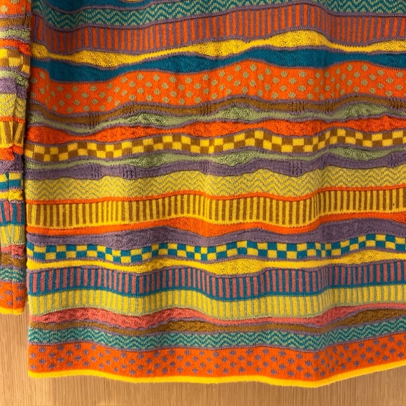 Ragged Jeans Knit Sweater The Ragged Priest Spliced Striped Fayed  Unisex XS - Picture 6 of 12